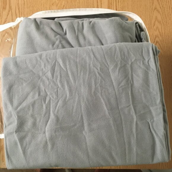 Open Box 4pc MicroFlannel Sheet Set Queen Size Color Greystone Super Soft Warm - Picture 10 of 10